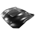 thumbnail image 1 of Ikon Motorsports Compatible with 18-23 Ford Mustang 2Dr GT500 Style Aluminum Front Hood - Black, 1 of 8