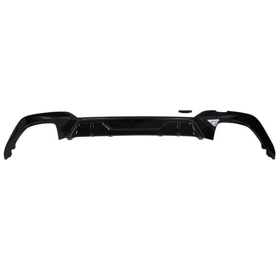 Ikon Motorsports Compatible with 19-22 BMW G20 M Performance M340 Style Rear Bumper Lip Diffuser Gloss Black