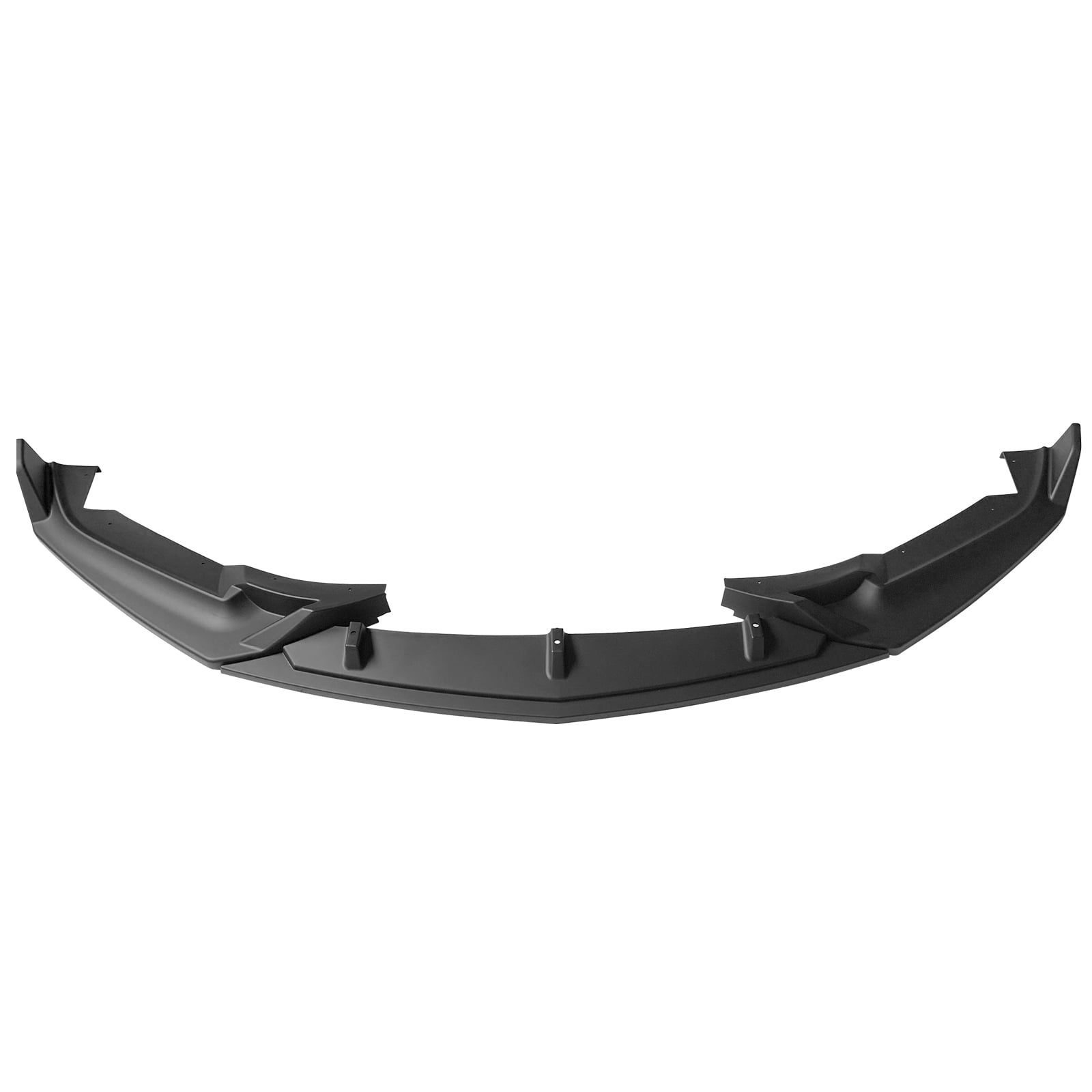 Ikon Motorsports Compatible with 20-24 Cadillac CT5 3PCS Front Bumper Lip Spoiler Kit IKON Style PP Matte Black