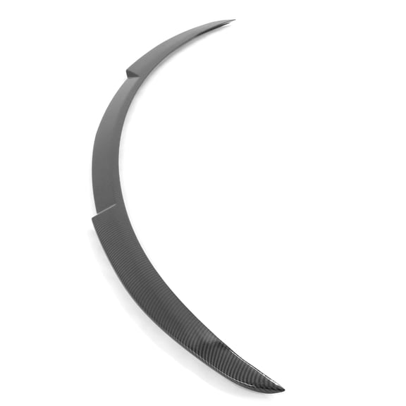 Ikon Motorsports Compatible with 20-24 Tesla Model Y IKON Style ABS Rear Trunk Spoiler - Carbon Fiber Print