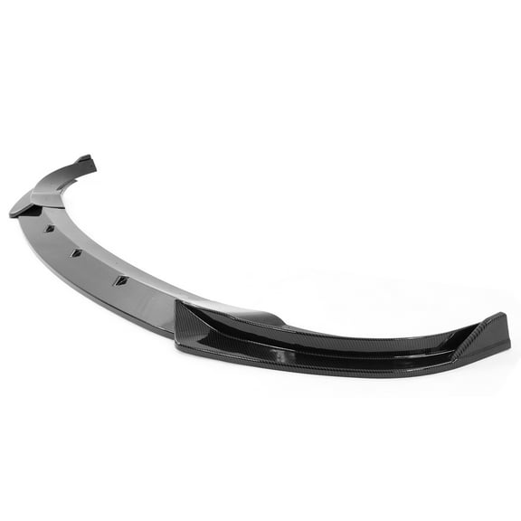 Ikon Motorsports 3PCS Front Bumper Lip Spoiler for 2020-2025 Tesla Y, IKON Style, PP Carbon Fiber Print