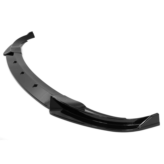 Ikon Motorsports 3PCS Front Bumper Lip Spoiler for 2020-2025 Tesla Y, IKON Style, PP Gloss Black