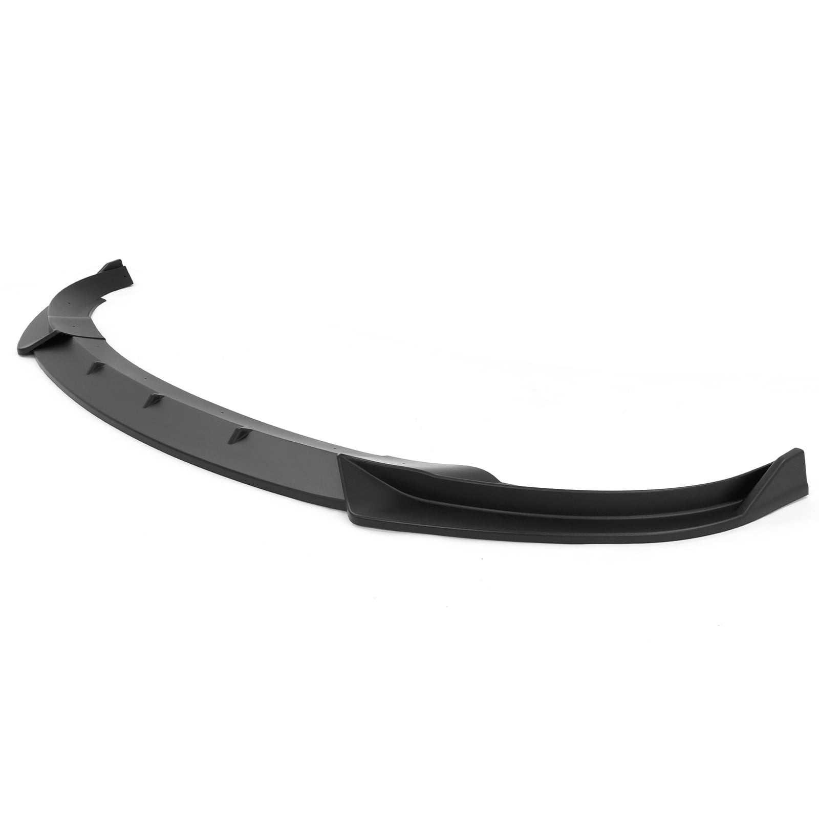 Ikon Motorsports Compatible with 20-24 Tesla Y 3PCS Front Bumper Lip Spoiler IKON Style PP Matte Black