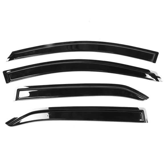 Ikon Motorsports Compatible with 20-24 Toyota Corolla Sedan Acrylic Window Visors Vent Windshield Deflector Rain Guard 4Pc Set Outside Mount