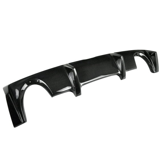 Ikon Motorsports Compatible with 2003-2009 Nissan 350Z Z33 OE Style Rear Diffuser Lip Diffuser Spoiler - Carbon Fiber CF
