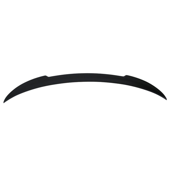 Ikon Motorsports Compatible with 2006-2011 BMW E90 Sedan M4 Style Trunk Spoiler Wing Matte Black - ABS