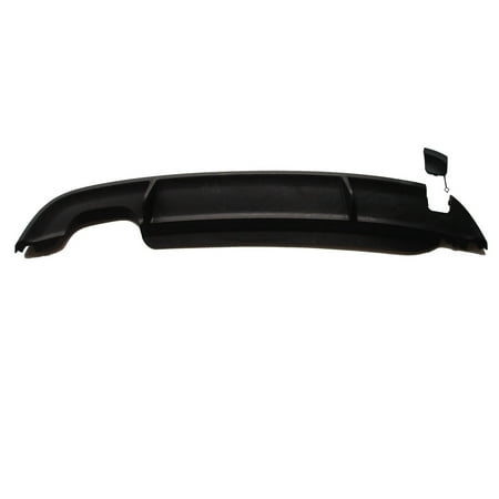 Ikon Motorsports Compatible with 2010-2014 Volkswagen Golf 6 MK6 GTI Style Rear Bumper Lip Diffuser W/ Single Muffler Outlet