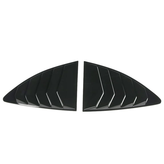 Ikon Motorsports Compatible with 2013-2016 Scion FR-S/2013-2020 Subaru BRZ/2017-2020 Toyota 86 IKON Style Window Louver Painted Gloss Black