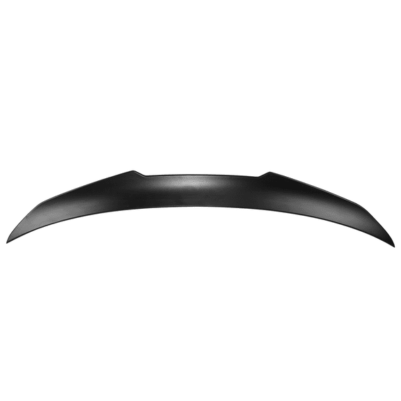 Ikon Motorsports Compatible with 2019-2025 BMW G20 Sedan V Style Unpainted Black Trunk Spoiler - ABS