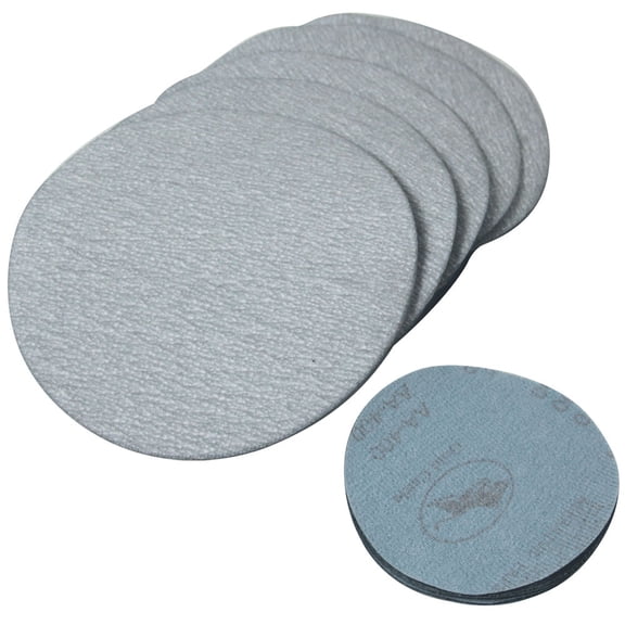 Ikon Motorsports Compatible with 50PC 5Inch 127mm 400 Grit Auto Sanding Disc No Hole Sandpaper Sheets Sand Paper