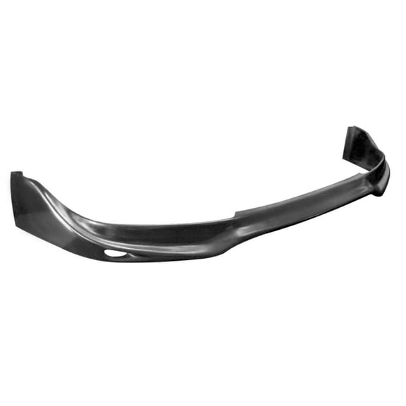 Ikon Motorsports Compatible with 92-95 Civic JDM JUN Style Front Bumper Lip Unpainted Black - Polyurethane PU