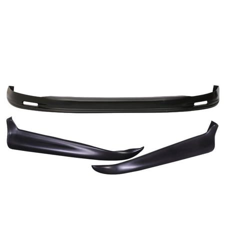 Ikon Motorsports Compatible with 96-98 EK Civic MU Front Bumper Lip + 2PC Rear Bumper Lip Valance Spats