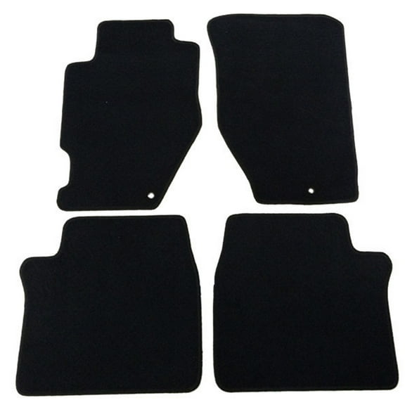 Ikon Motorsports Compatible with 99-03 Acura TL 4Dr OE Factory Style Black Nylon Carpet Car Floor Mats Front Rear 4pcs 1999 2000 2001 2002 2003