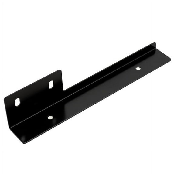 Ikon Motorsports Compatible with Black Brushed Aluminum Front License Plate Relocate Mounting Bracket Universal