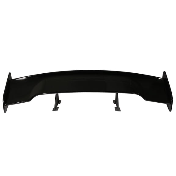 Ikon Motorsports Compatible with Universal 57 Inch GT Trunk Spoiler Wing & LED Brake Light Gloss Black ABS