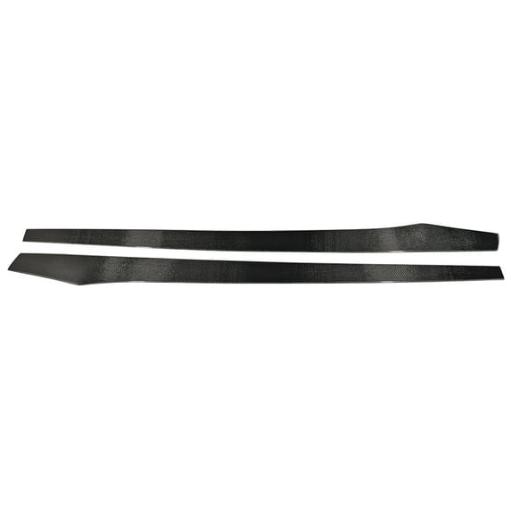 Ikon Motorsports Compatible with Universal 81 Inch 81" Side Skirt Extension Flat Bottom Line Lip Carbon Fiber CF Pair