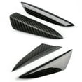thumbnail image 1 of Ikon Motorsports Compatible with Universal Front Bumper Lip Canards Splitters Fin 4Pc V3 Style - Carbon Fiber, 1 of 7