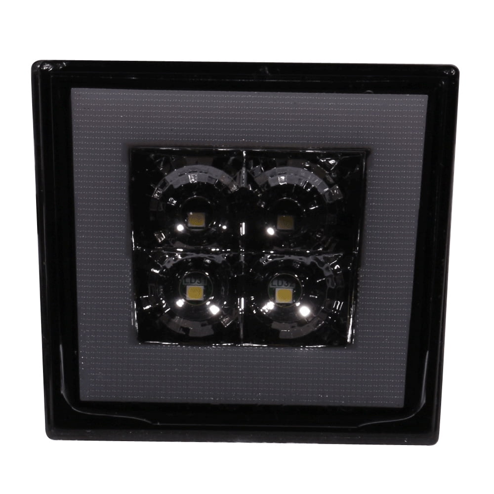 Ikon Motorsports Compatible with Universal Square Smoke LED Rear Tail ...