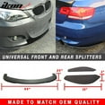 thumbnail image 1 of Ikon Motorsports Compatible with Universal Under Front Bumper Lip Spoiler Splitter + Rear 2 Piece Apron Diffuser, 1 of 5