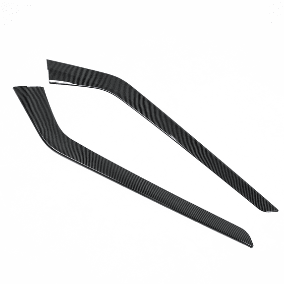 Ikon Motorsports Console Box Side Decorative Trim Compatible With 2021-2023 Tesla Model 3 & Model Y ABS Plastic Carbon Fiber Print Front Center Central Control Gear Shift Side Panel Trim Cover