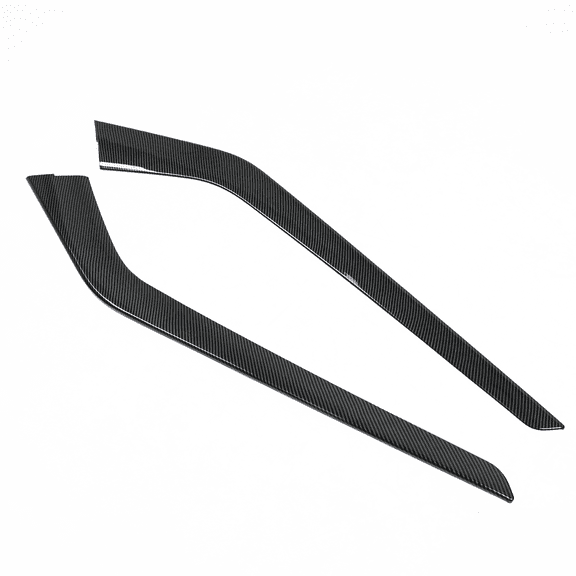 Ikon Motorsports Console Box Side Decorative Trim Compatible With 2021-2023 Tesla Model 3 & Model Y ABS Plastic Carbon Fiber Print Front Center Central Control Gear Shift Side Panel Trim Cover