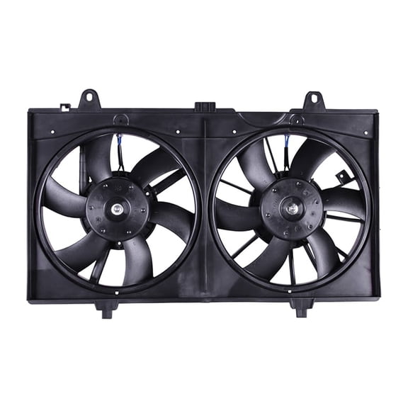 Ikon Motorsports Dual Radiator Cooling Fan Assembly for 2007-2017 Nissan Sentra 2.0L, 21481-ET000 NI3117101 Automotive Engine Fan, Black