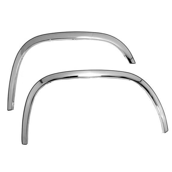 Ikon Motorsports Fender Flares Compatible With 2004-2012 Chevrolet Colorado & GMC Canyon Mirror Finish Stainless Steel Fender Flares Wheel Cover Protector Bodykits