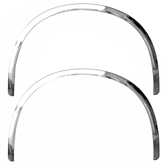 Ikon Motorsports Fender Flares Compatible With 2005-2010 Chrysler 300 Mirror Finish Stainless Steel Fender Flares Wheel Cover Protector Bodykits