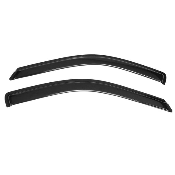 Ikon Motorsports Fits 09-23 Dodge Ram Standard Cab Acrylic Set Outside Mount Window Visors Vent Deflector Rain Guard
