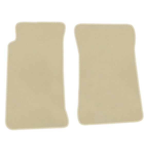 Ikon Motorsports Floor Mat Compatible With 1990-1997 Mazda Miata MX-5 Factory Fitment Beige Nylon Left & Right Car Floor Mats Liner Carpets Replacement 2PC