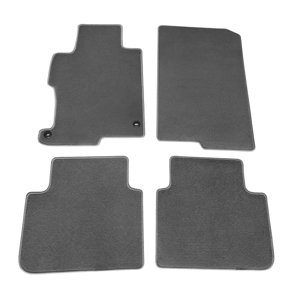 Ikon Motorsports Floor Mats Fits 2013-2017 Honda Accord Sedan, Factory Fitment Grey Nylon Front Rear Car Liner Carpets Replacement 4PCS