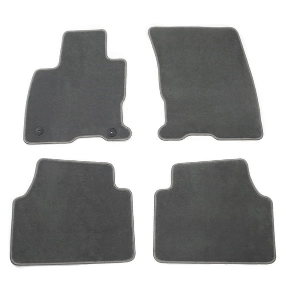 Ikon Motorsports Floor Mat Fits 2020-2025 Ford Escape GAS 4DR Gray Nylon OEM Fitment Style Front & Rear Floor Mats Anti-slip Carpets Replacement 4PCS