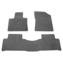 Ikon Motorsports Floor Mat Fits 2021-2025 Kia Sorento 4DR Gray Nylon OEM Fitment Style Front & Rear Floor Mats Anti-slip Carpets Replacement 3PCS