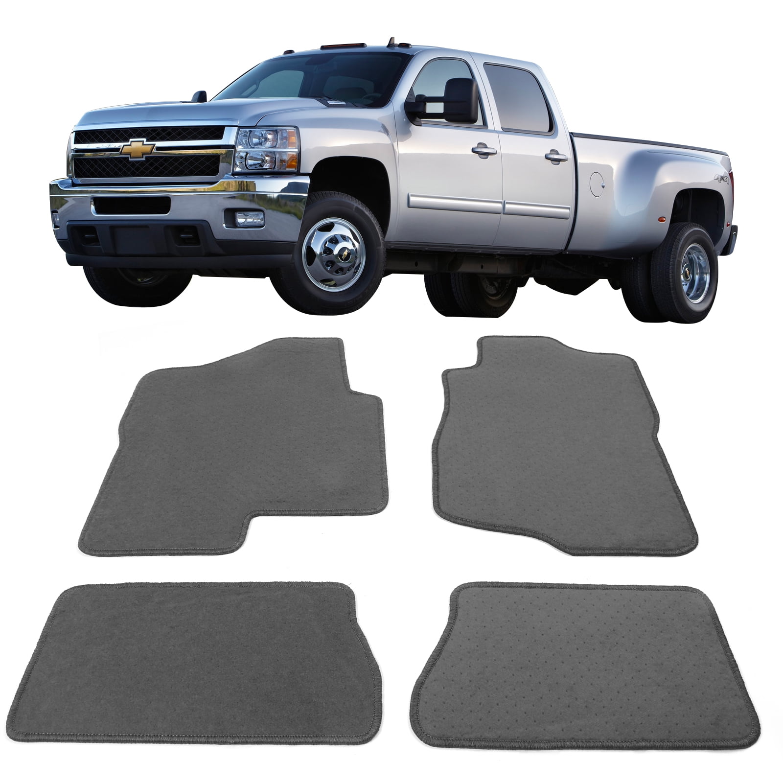 Ikon Motorsports Floor Mat Compatible With 20072013 Chevrolet