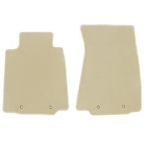 Ikon Motorsports Floor Mat Compatible With 2009-2020 Nissan 370Z Factory Fitment Beige Nylon Front Car Floor Mats Liner Carpets Replacement 2PCS