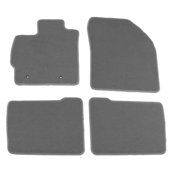 Ikon Motorsports Floor Mat Compatible With 2010-2011 Toyota Prius Factory Fitment Grey Nylon Front Rear Car Floor Mats Liner Carpets Replacement 4PC