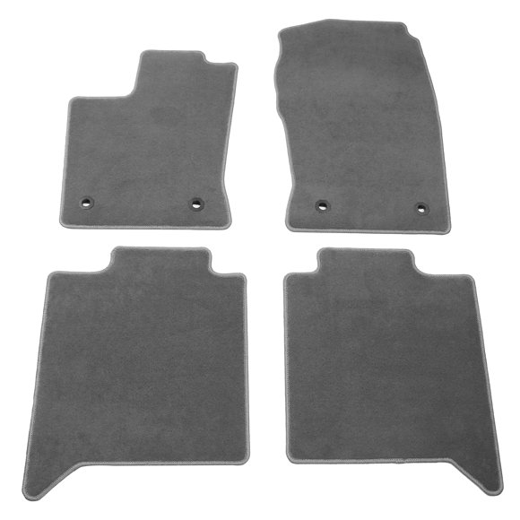 FREE-AUTO802 Black Nylon Floor Mats – 2007-2012 Toyota Yaris Sedan 4Dr – Front & Rear Set (4PCS)