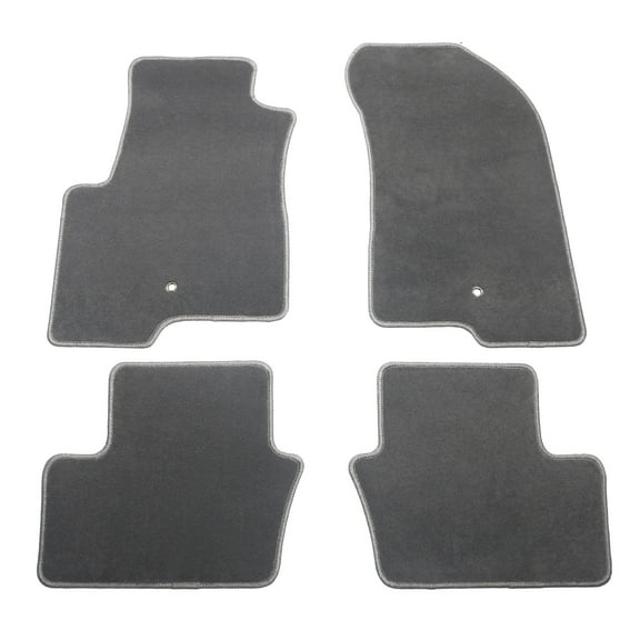 Ikon Motorsports Floor Mats Fits 2007-2016 Jeep Compass/Patriot, Car Custom Nylon Gray Carpets Liner Guard Protector 1st 2nd Row Front Rear Protection Cover 4PC