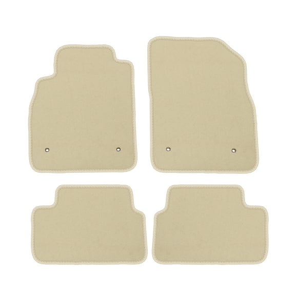 Ikon Motorsports Beige Floor Mats for 2008-2016 Chevrolet Cruze OE Factory Style Nylon Car Front Rear Carpet Liners 4pcs