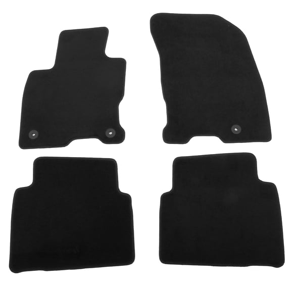 Ikon Motorsports Anti-Slip Floor Mats Fits 2020-2025 Lincoln Corsair, Nylon OEM Fitment Style Front & Rear Carpets Liner Black 4PCS