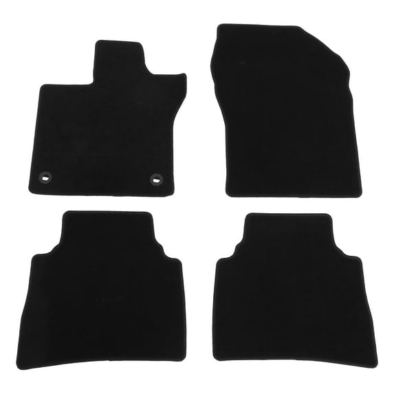 Ikon Motorsports Floor Mats Fits 2023-2024 Toyota Prius Prime Black Nylon Front Rear Auto Car Interior Floor Mats Anti-slip Carpets Replacement 4PCS