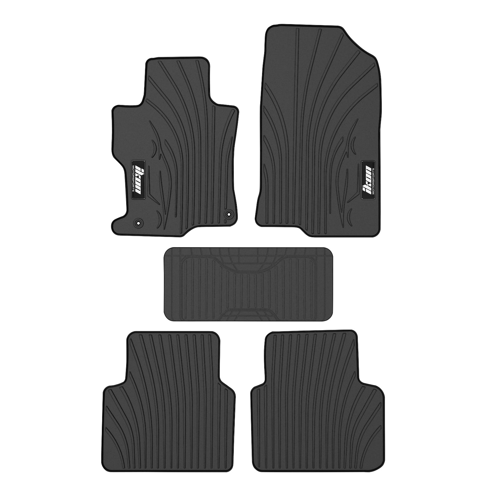 Ikon Motorsports Floor Mats Compatible With 20082012 Honda Accord