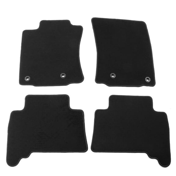 Ikon Motorsports Floor Mats Fits 2010-2023 Toyota 4Runner & 2014-2023 Lexus GX460, Black Nylon Car Auto Front Rear Carpets Liner 4PC Set Protector