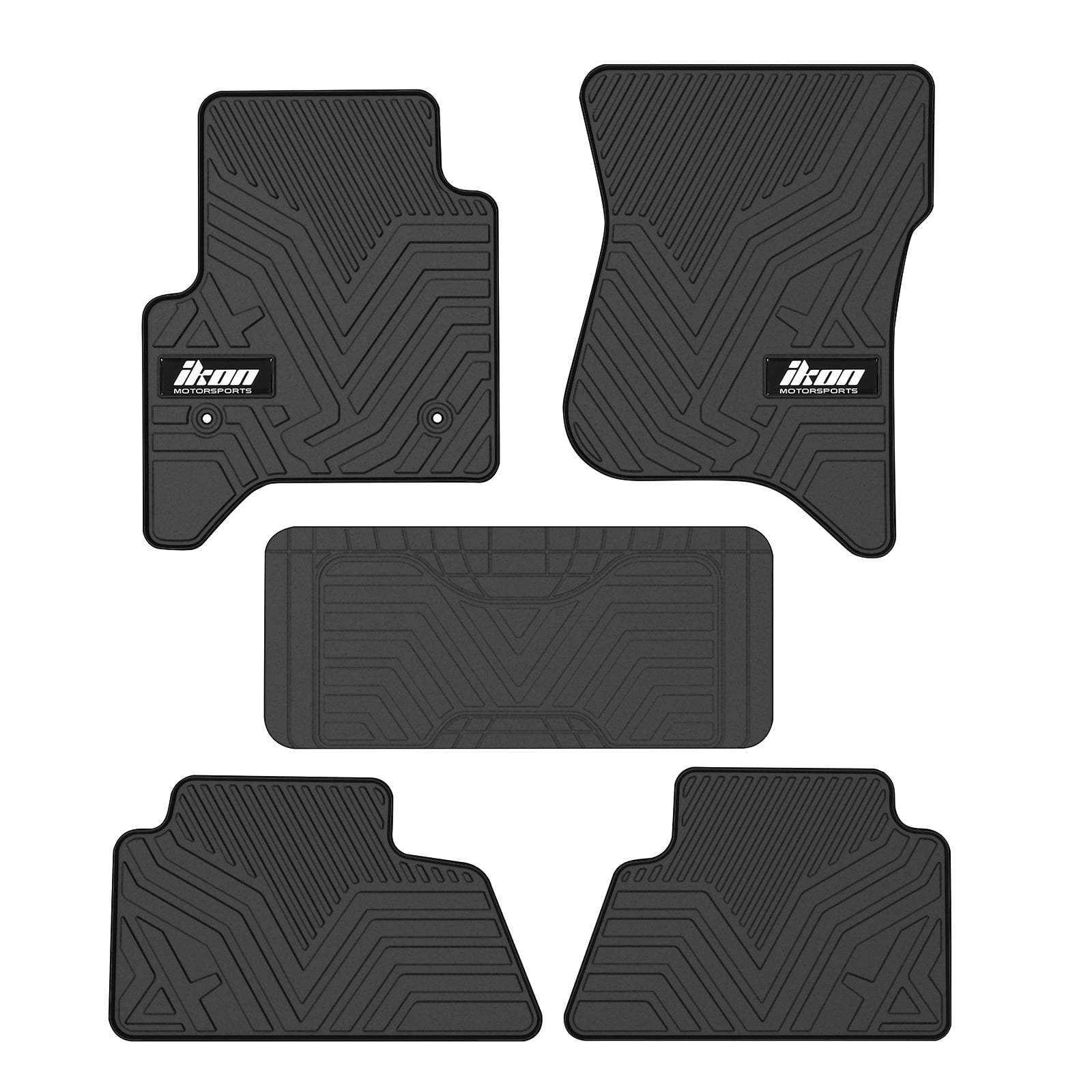 Ikon Motorsports Floor Mats Compatible With 20142018 GMC Sierra