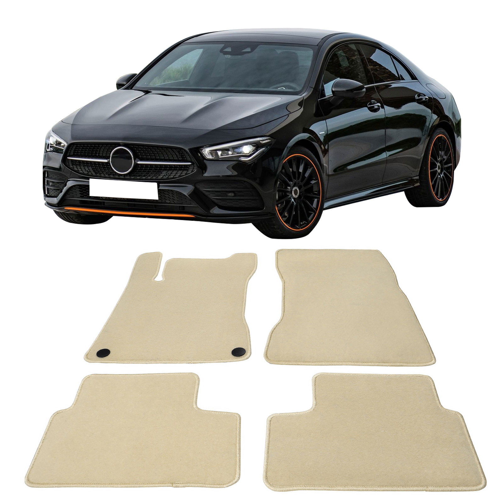 Carpet Auto Floor Mats w/ Heelpad Gray 4 Pieces Front Rear Fits Honda Carpet Auto Floor Mats w/ Heelpad Gray 4 Pieces Front Rear Fits Honda