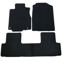 Ikon Motorsports Floor Mats Compatible with 2012-2016 Honda CR-V OE Factory Style Black Nylon Car Carpet Front Rear Liners 3PCS