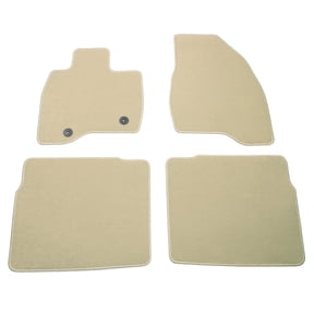 Ikon Motorsports Floor Mats Compatible with 2015-2019 Ford Explorer Beige Nylon Car Floor Mats Carpet Front Rear Row 4PCS Set