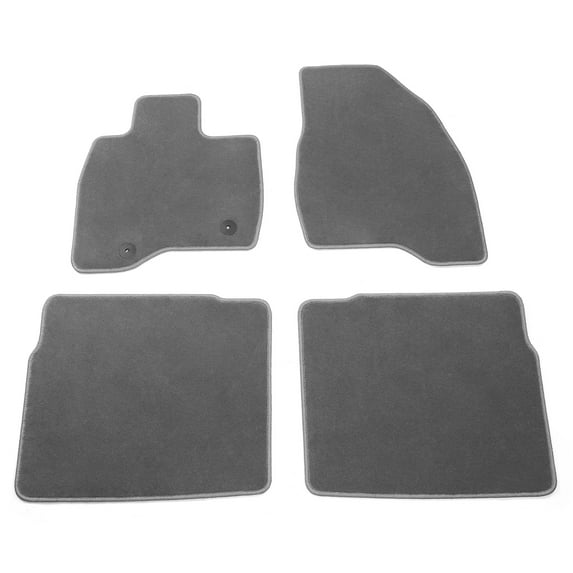 Ikon Motorsports Floor Mats Compatible with 2015-2019 Ford Explorer Gray Nylon Car Floor Mats Carpet Front Rear Row 4PCS Set