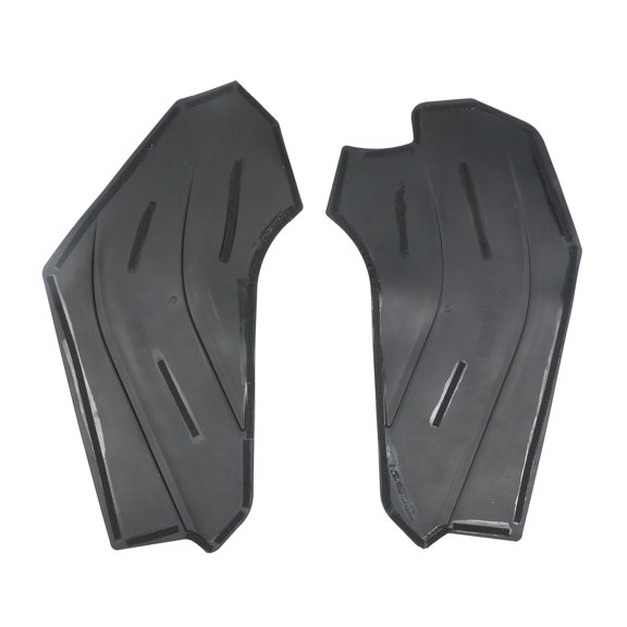 Ikon Motorsports Front Anti-Kick Pads Compatible With 2020-2023 Tesla Model Y Black Injection TPE Waterproof Center Console Side Cover Protector Pads Interior Guard Accessories 2PCS