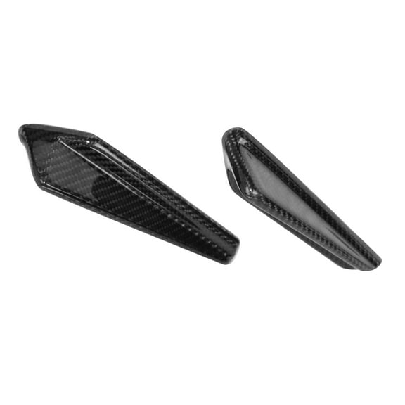 Ikon Motorsports Front Bumper Canards Compatible With 2015-2021 Subaru WRX and WRX STI 4th, Side Fender Vent Air Spoiler Wing Carbon Fiber Add-On Driver Passenger Fin Pair